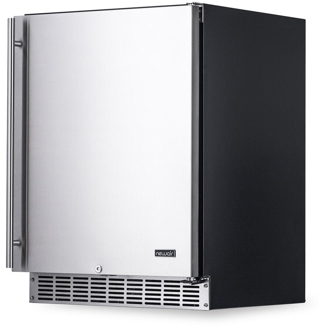 NewAir 24” Built-in 160 Can Outdoor Weatherproof Stainless Steel Beverage Fridge (NOF160SS00)
